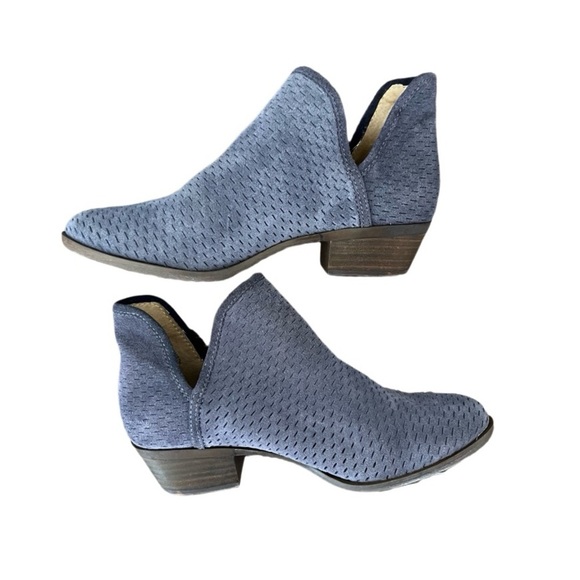Lucky Brand Boots Women's 7 37.5 Baley Ankle Booties Moroccan Blue Southwestern - Picture 1 of 6